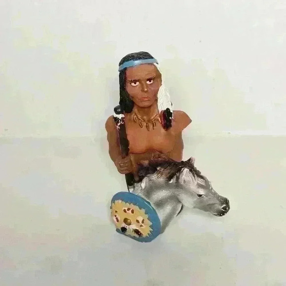 Indian and horse figurine. 4in tall. - Picture 1 of 2